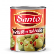 Santo Gröna Oliver Fyllda med Paprika 3kg