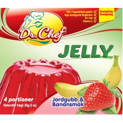 Dr.Chef Jelly jordgubb/banan 85gr